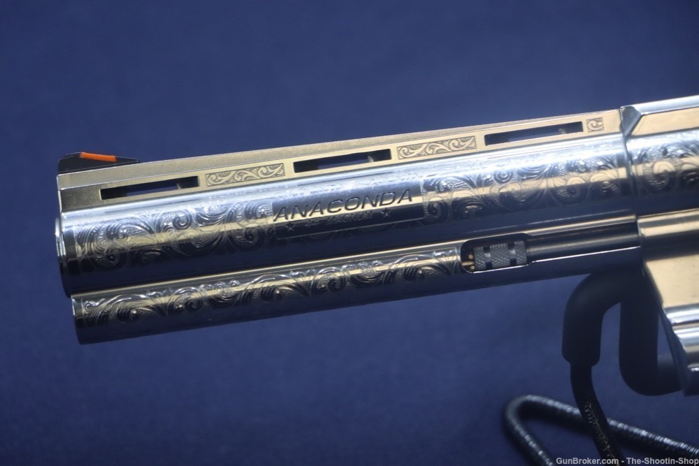 Colt Model ANACONDA Revolver STAINLESS SCROLL ENGRAVED 6" 44 MAGNUM 44MAG-img-1