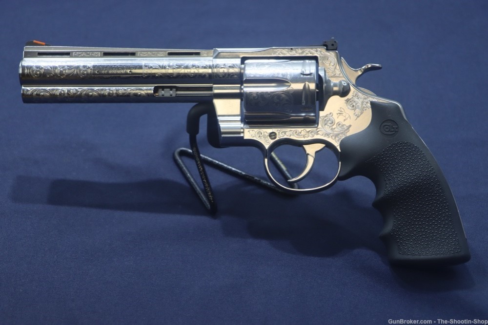 Colt Model ANACONDA Revolver STAINLESS SCROLL ENGRAVED 6" 44 MAGNUM 44MAG-img-6