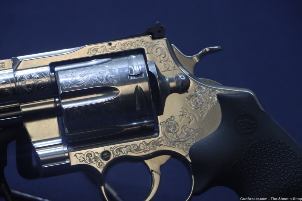 Colt Model ANACONDA Revolver STAINLESS SCROLL ENGRAVED 6" 44 MAGNUM 44MAG-img-3
