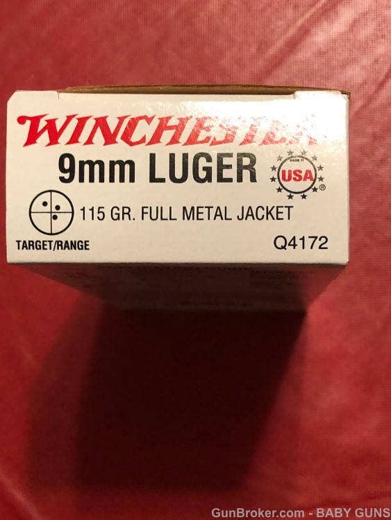 WINCHESTER 9MM LUGER 115 GRAIN FMJ 750 rounds -img-1