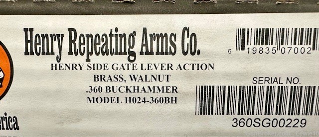 Henry Golden Boy Model H024 360BH  Side Gate Lever Action - 360 Buckhammer-img-9