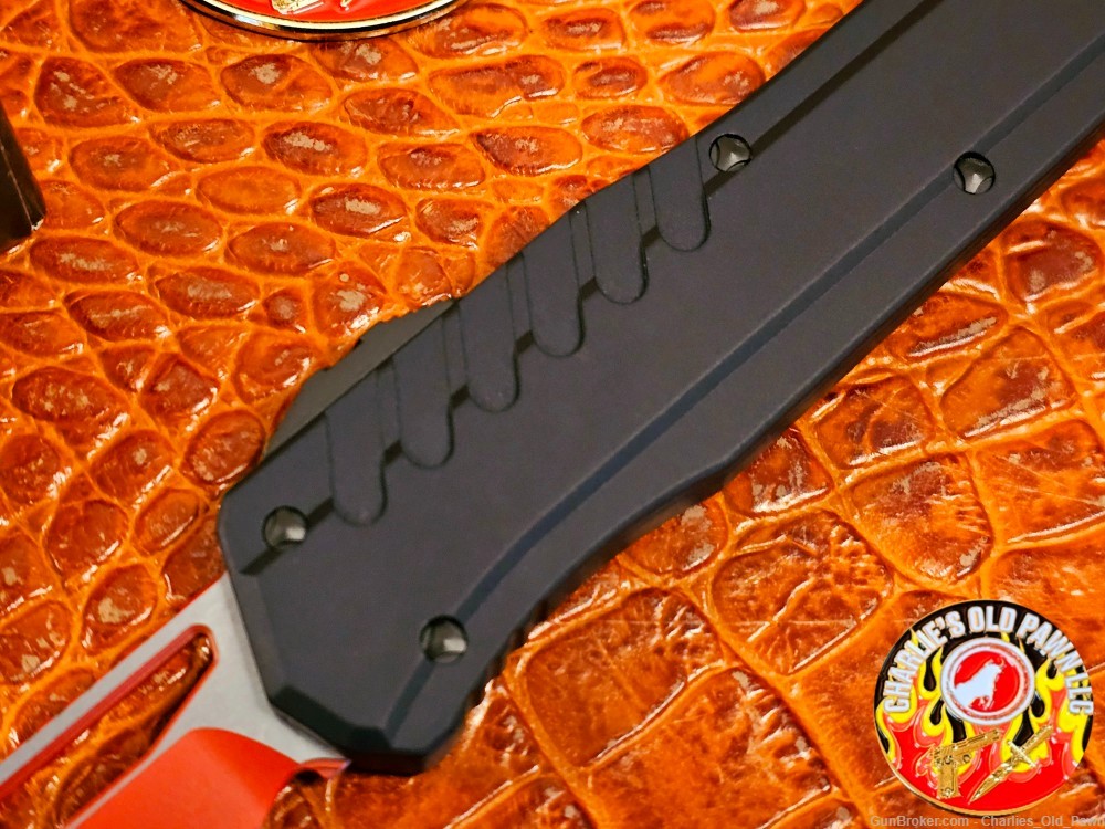 Microtech Cypher MK7 S/E Red Wharncliffe Standard Blade OTF Auto Knife-img-5