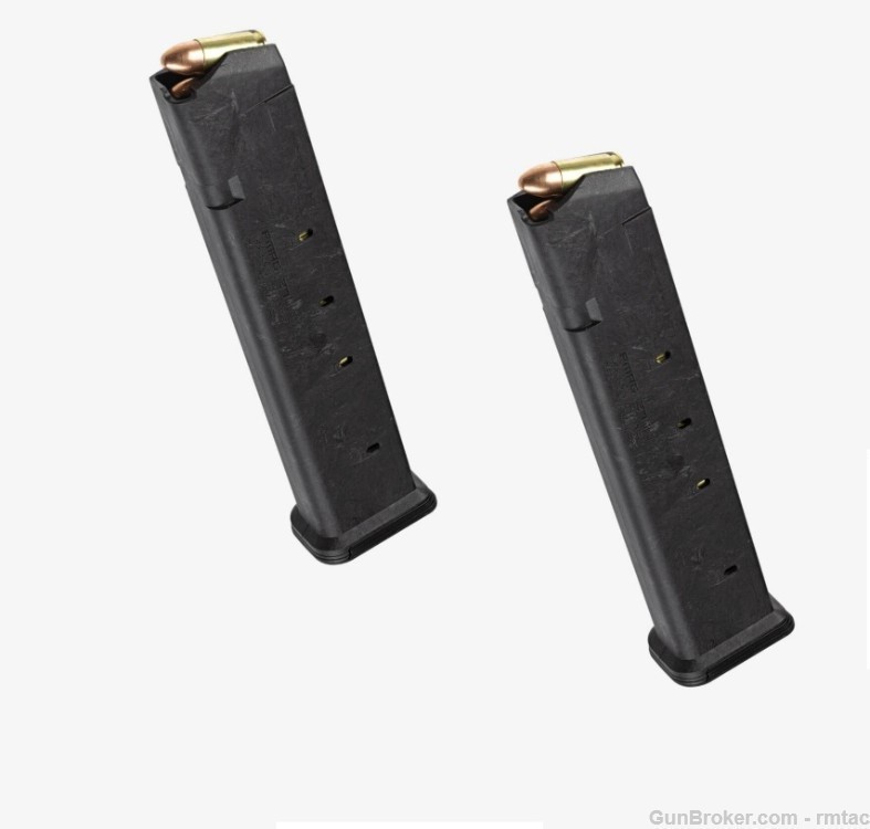 Magpul - 2 PACK - PMAG 27 GL9 GLOCK G17- 12 Round 9mm - MAG662-BLK - NEW-img-0