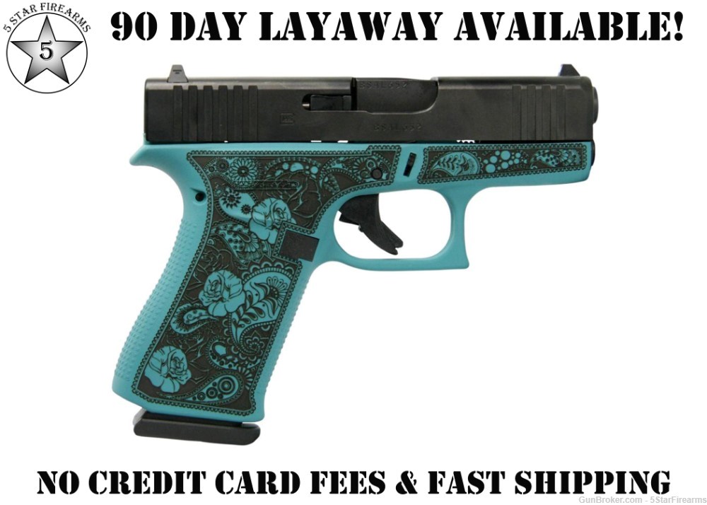 NIB Talo Glock 43x Custom "Tiffany & Paisley" Layaway Available!-img-0