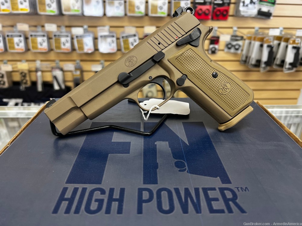 FN/ FNH HIGH POWER 9mm FDE 4.75" FDE - NEW IN BOX-img-0