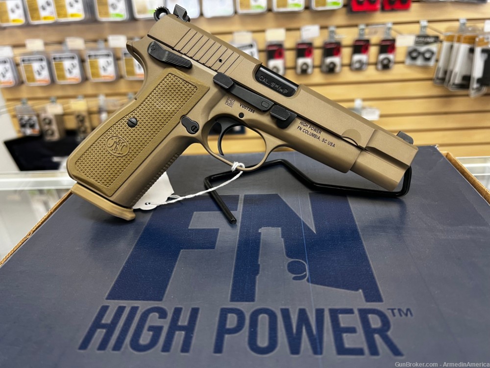FN/ FNH HIGH POWER 9mm FDE 4.75" FDE - NEW IN BOX-img-1