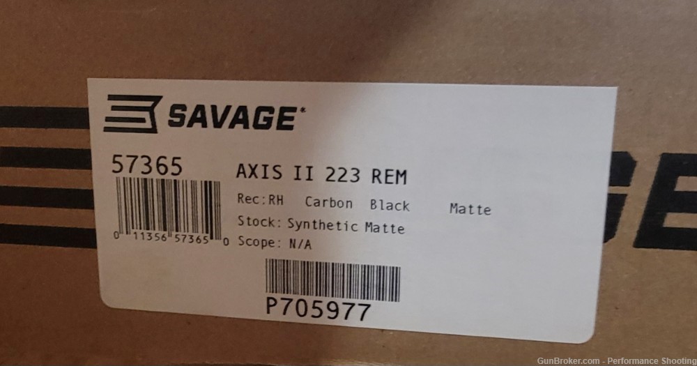 Savage AXIS II 223 REM 22" Barrel Black Synthetic Stock-img-6