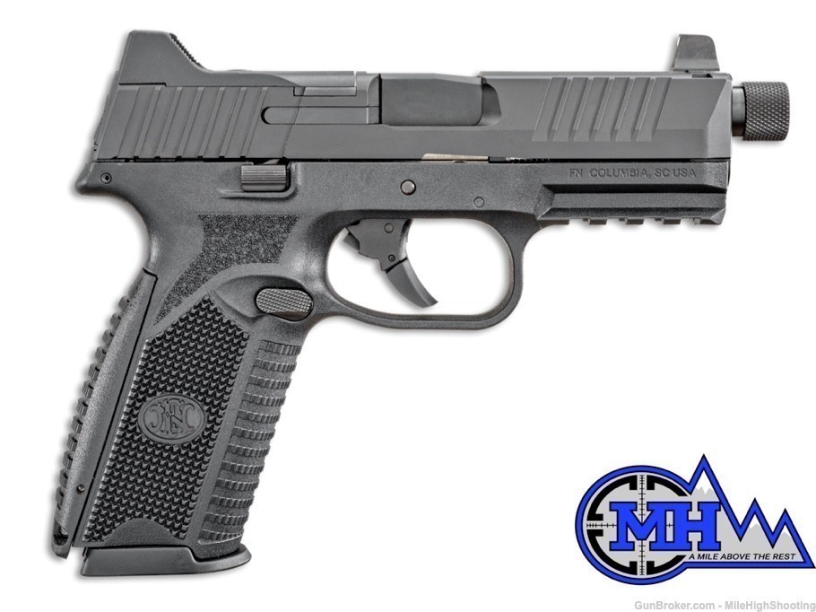 FN 509 Tactical 9mm Pistol Black 4.5" (2) 10 Rd Mag- Optics Ready 66-100527-img-0