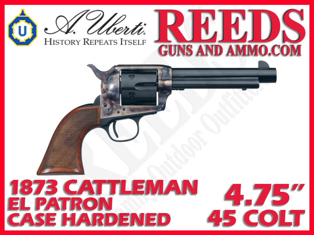 Uberti 1873 Cattleman El Patron Case Hardened 45 Colt 4.75in 6 Shot 345174-img-0