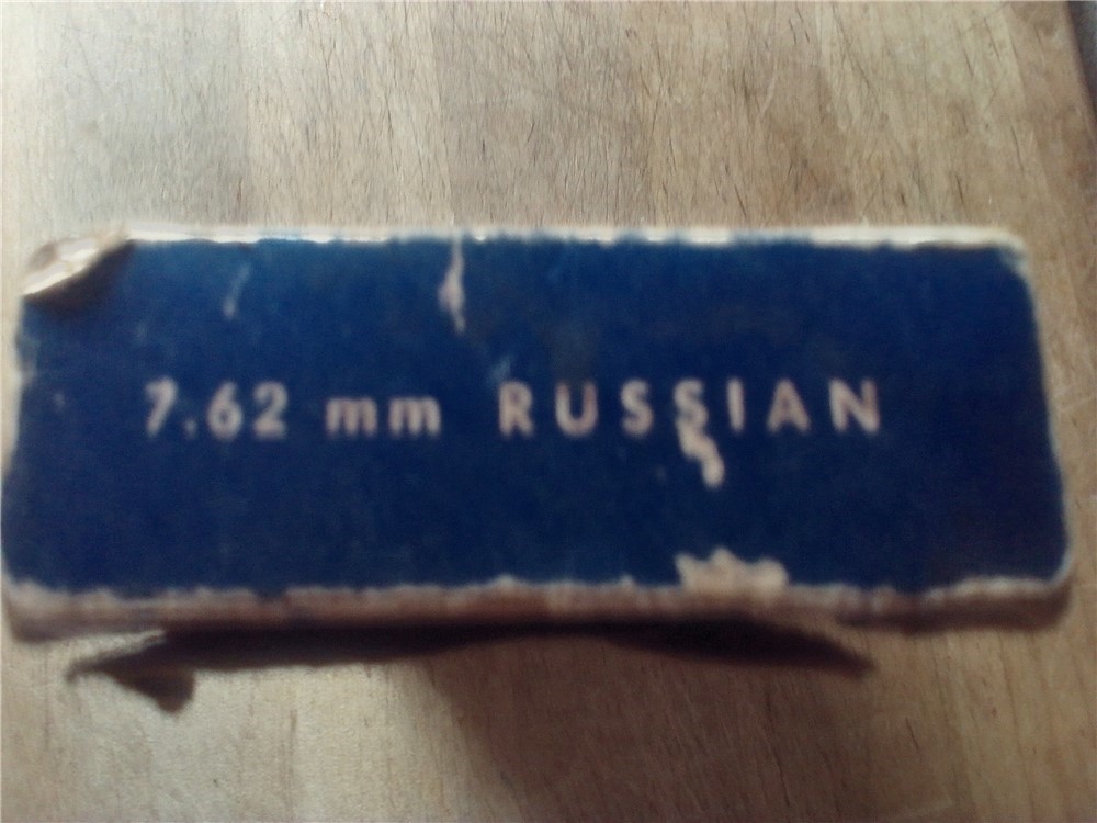 Vintage Interarmco 7.62 mm Russian 174 gr.sp ammo-full box-img-1