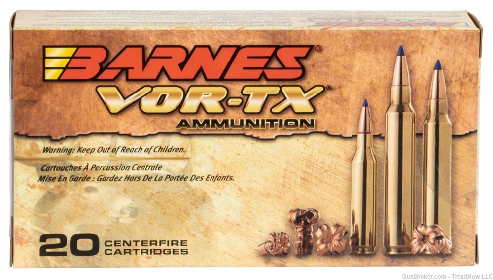 Barnes VOR-TX Ammunition 260 Remington 120 Grain TTSX, 20rd box-img-0