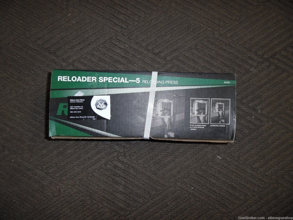 rcbs reloader special-5 loading press model #09285 nib-img-0