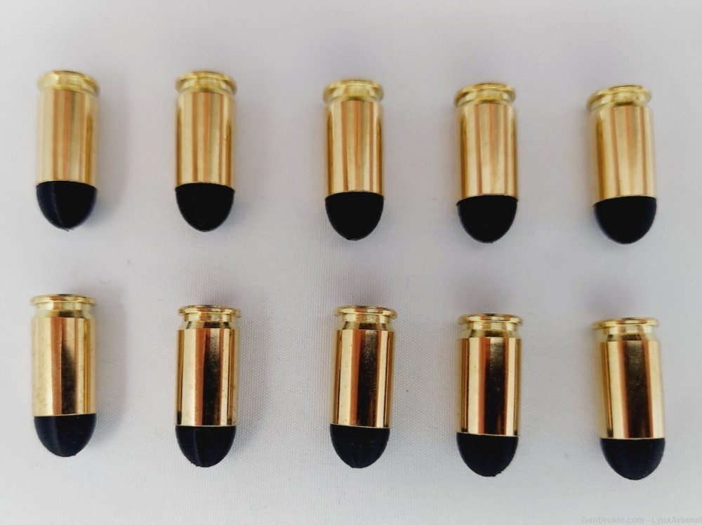 9mm Makarov Brass Snap caps / Dummy Training Rounds - Set of 10 - Black-img-4