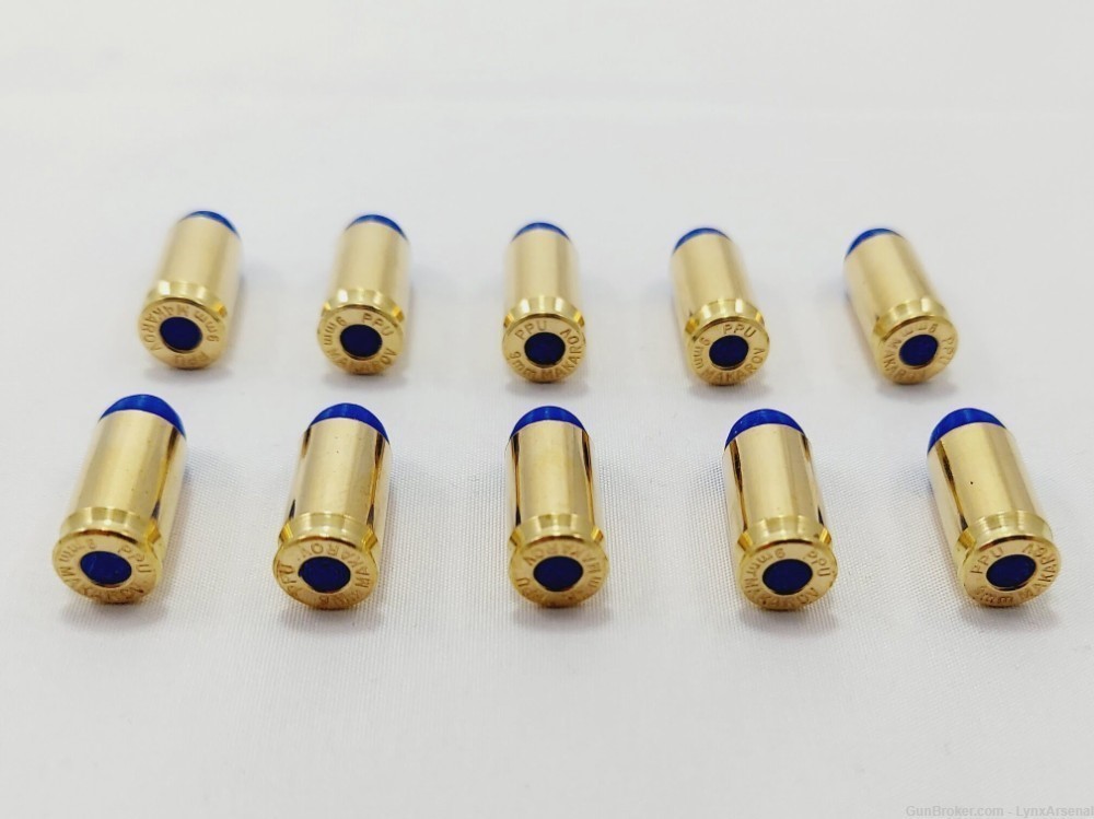 9mm Makarov Brass Snap caps / Dummy Training Rounds - Set of 10 - Blue-img-3