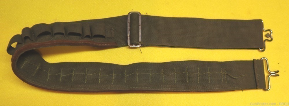 Cartridge belt, holds 8 12ga and 16 rimmed 45 or 30 caliber rifle shells.-img-0