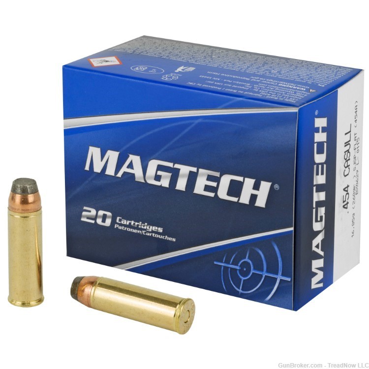 Magtech, 454 Casull, 260 Grain, Semi Jacketed Soft Point, 20 Round box-img-0