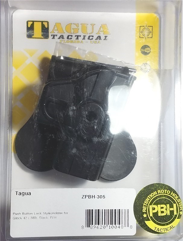 Tagua Tactical push button lock holster - Glock 42-img-0
