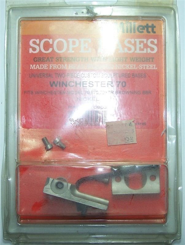 Millett nickel scope mount bases for Winchester 70-img-0