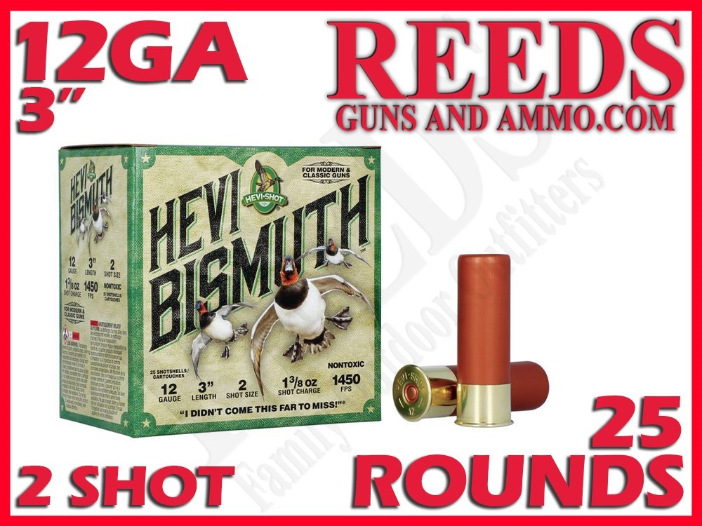 Hevi-Shot Hevi Bismuth Non Toxic 12 Ga 1-3/8oz 2 Shot 3in HS14002-img-0