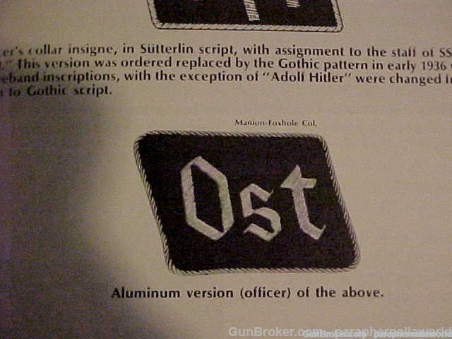 German Rare Pre or Early WW2 Waffen Elite Guard Oberst OST Districts Tabs-img-2