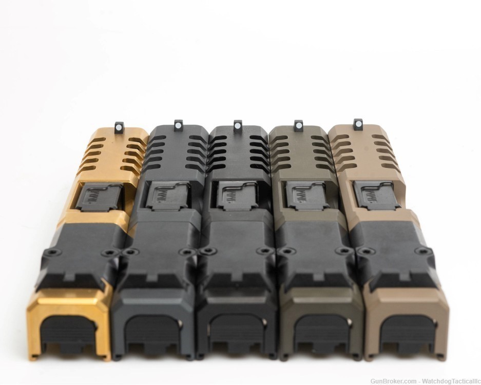 Complete GREY ZP Slide For Gen 3 Glock 19 W/ OPTIC CUT-img-6