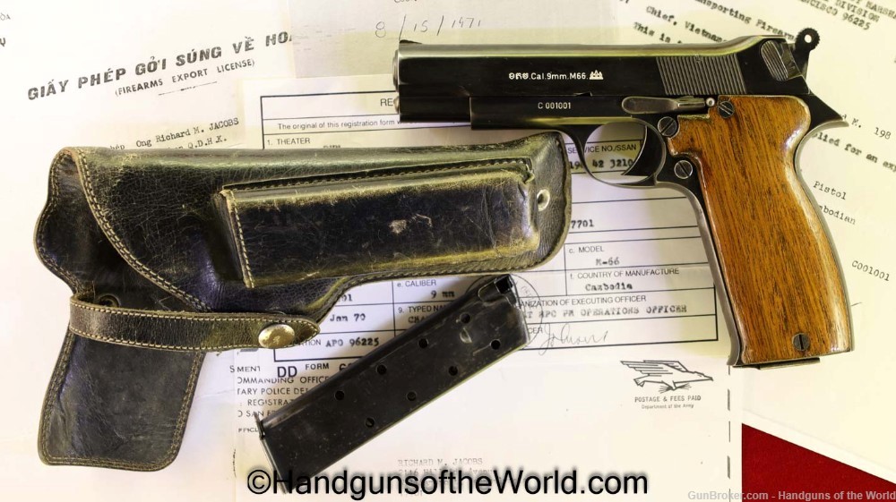 Cambodian M66, 9mm, French MAC 1950 Copy with Documentation-img-0