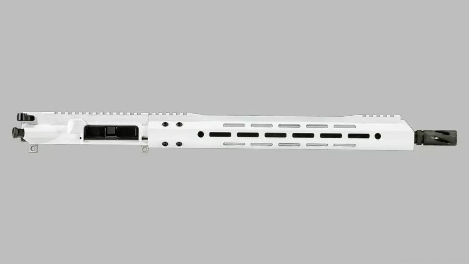 AR-15 7.62x39 16" White Powder Coat Upper Receiver Assembly with BCG AR47-img-0