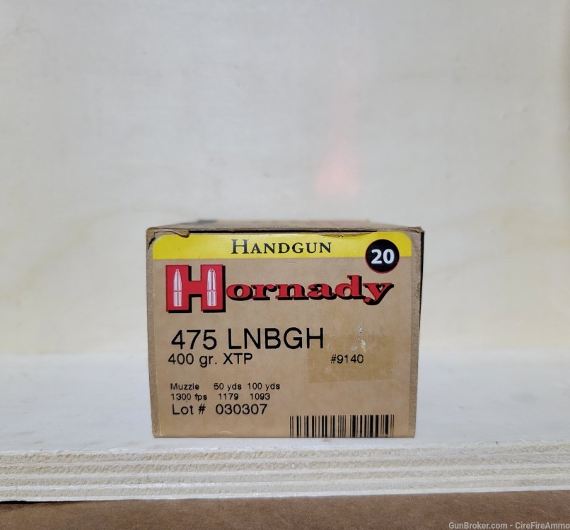 Hornady 475 Linebaugh Ammo 400gr XTP LNBGH #9140 (20 rounds) No cc fees -img-2