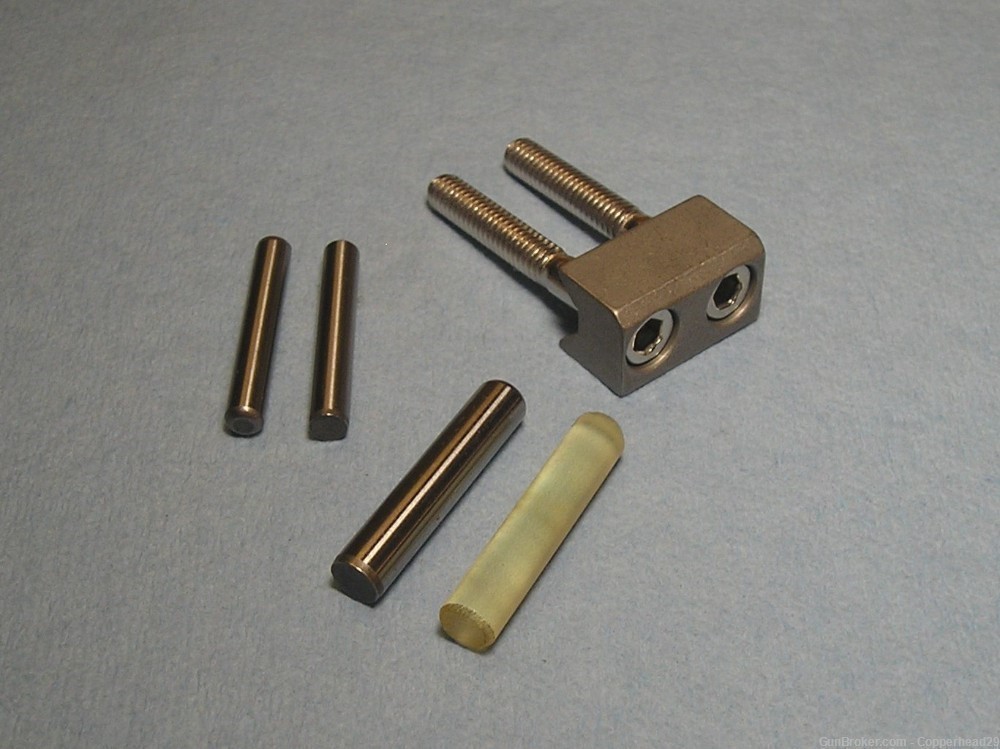 Ruger 10/22 Polymer Buffer and V-Block Set. Stainless V-Block , USA -img-0