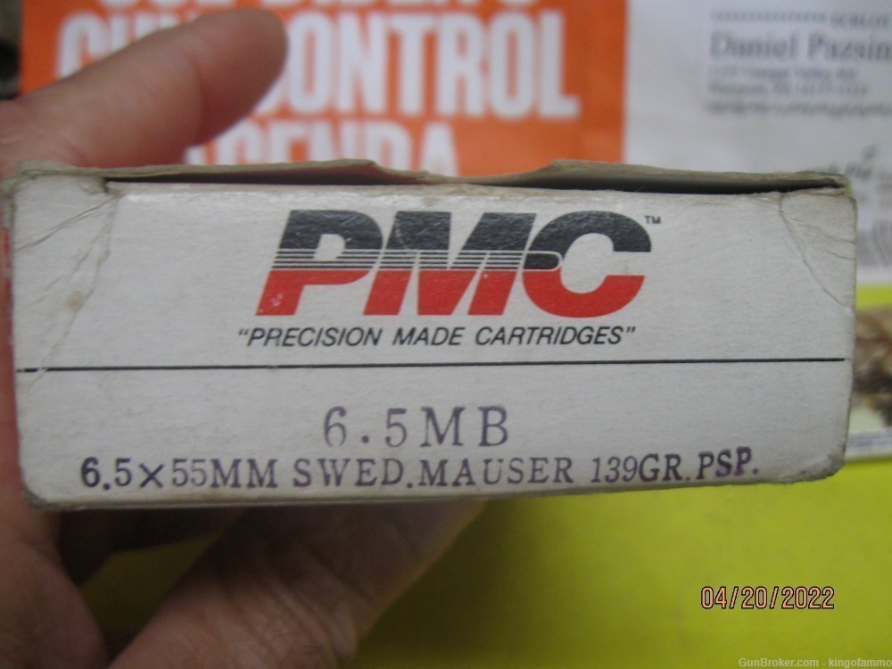  6.5x55 SWEDISH Mauser 139 gr SP BT 20rds Box PMC Hunting Ammo; more-img-5