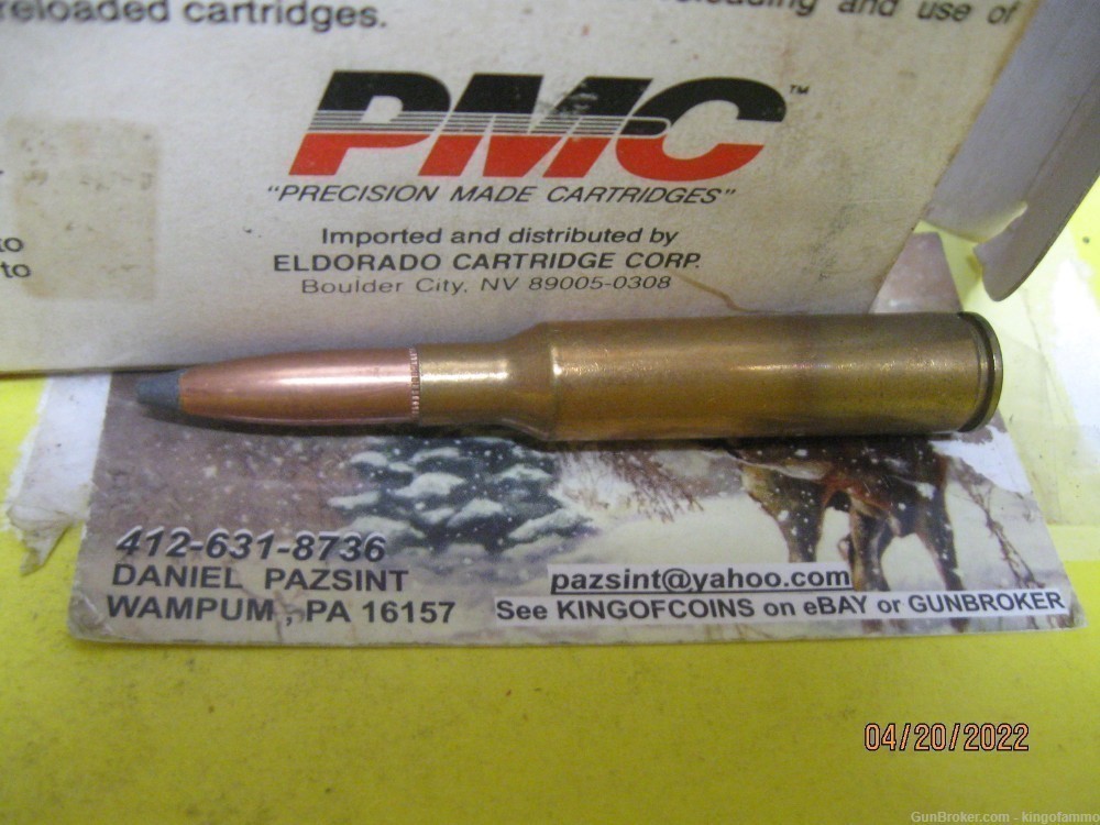  6.5x55 SWEDISH Mauser 139 gr SP BT 20rds Box PMC Hunting Ammo; more-img-2