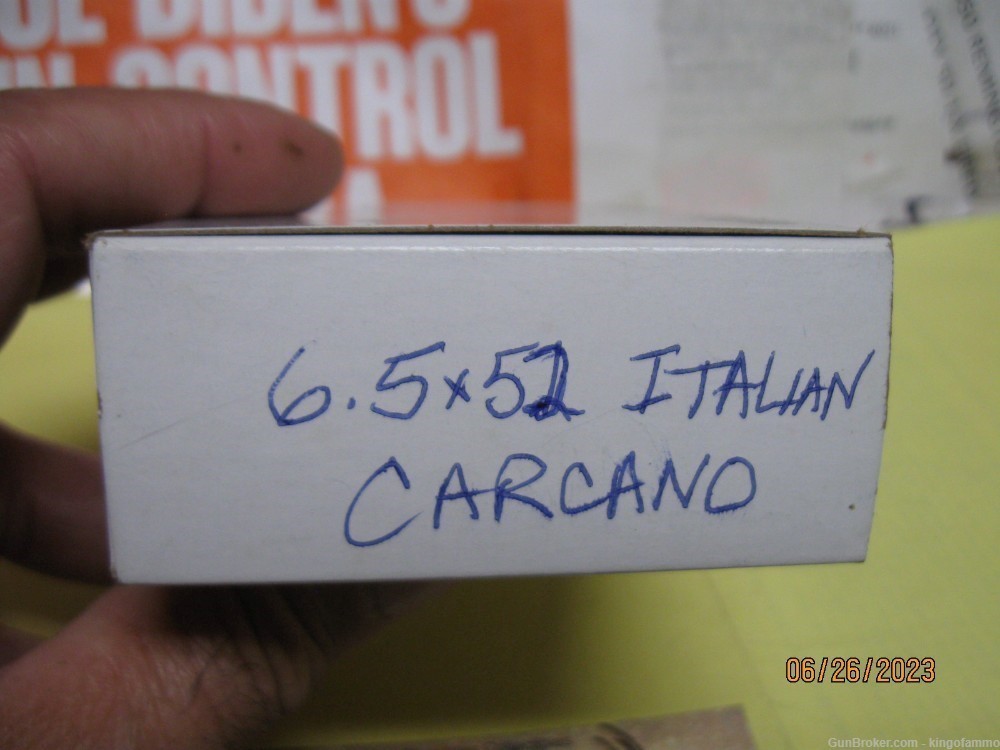 6.5 CARCANO 20 pc mix Hunting ammo  and brass in new white Box -img-4