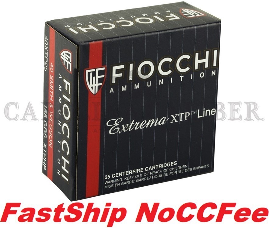 FIOCCHI 40S&W 155GR. XTP 40XTP25-img-0
