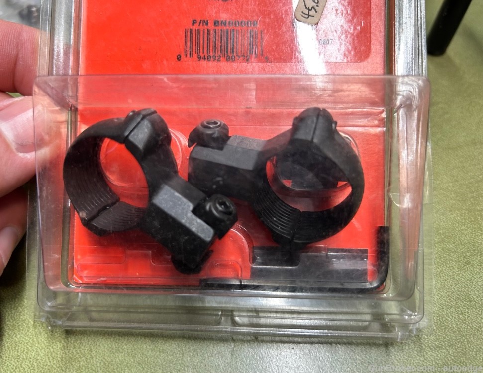 New Old Stock Millett Angle-Loc Scope Rings for CZ 527 Rifles Matte 1" High-img-1
