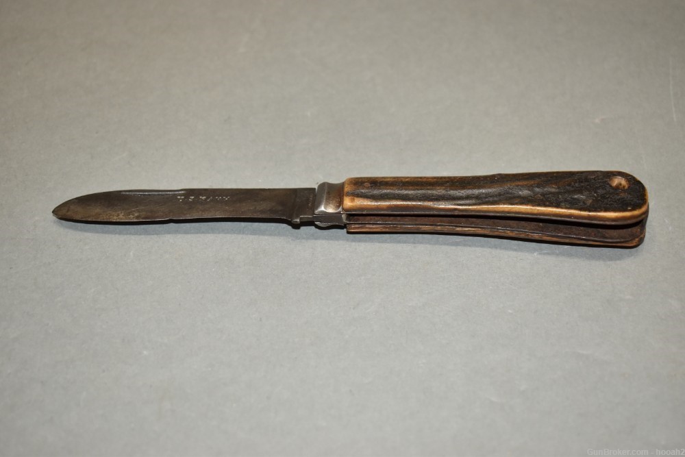 US Navy USN Civil War Folding Knife HH Taylor & Brothers ? Sheffield -img-0