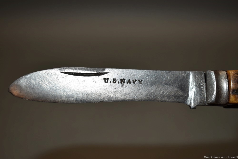 US Navy USN Civil War Folding Knife HH Taylor & Brothers ? Sheffield -img-1