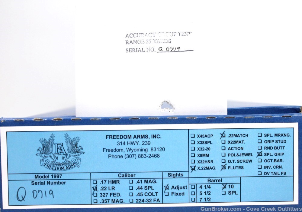 Freedom Arms Model 97 Premier Grade 10" 22LR / 22 Mag / 22 Match FREE 2-DAY-img-9