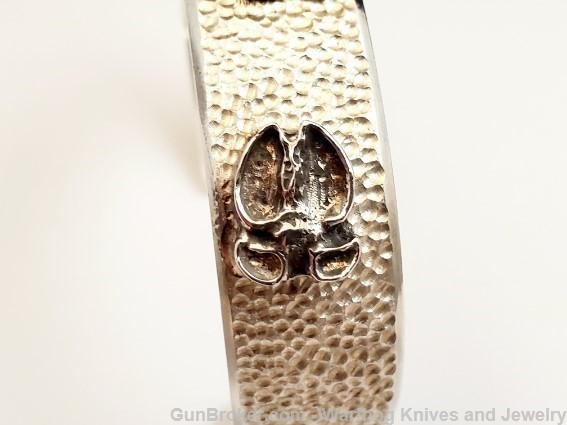 925 Sterling Bracelet w/solid Silver Hoof Prints. Handmade.UNISEX.*REDUCED*-img-3