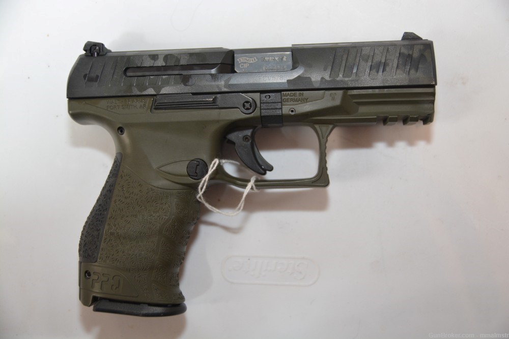 Walther PPQ Green Frame w/ Camo Slide 9 mm-img-0