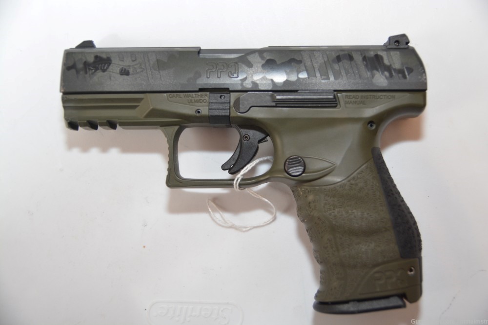 Walther PPQ Green Frame w/ Camo Slide 9 mm-img-3