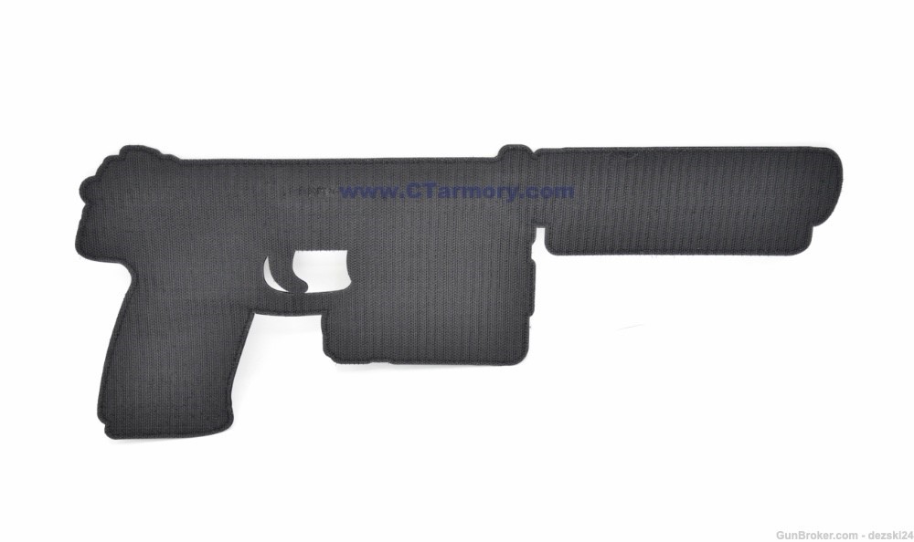 HECKLER & KOCH HK MARK 23 PROTOTYPE W/ LAM AND SUPPRESSOR GIANT LOGO PATCH-img-12