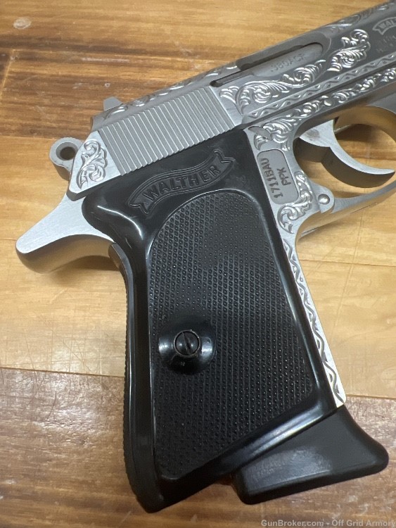 100% ENGRAVED WALTHER PPK .380 THREADED FOR SUPPRESSOR!-img-5