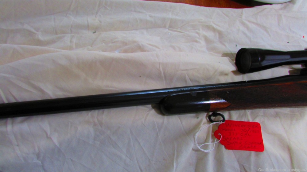 Winchester 70 375 H&H Safari Supreme Grade-img-3