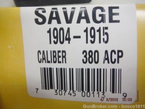 SAVAGE 380 Magazine 1904-1915 380ACP 7RD 380 Mag-img-6