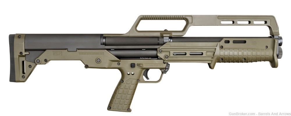 Kel-Tec KS7GRN KS7 Tactical Pump Shotgun, 12 Ga, 18.5" Bbl, Green, 6+1 Rnd-img-0