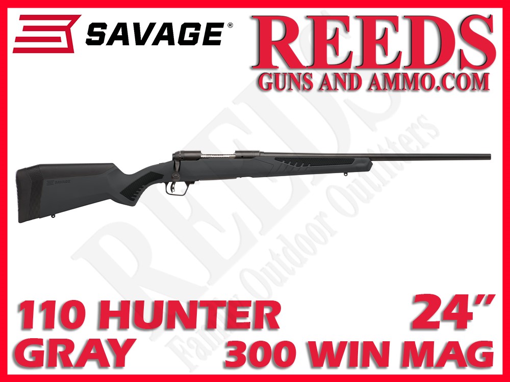 Savage 110 Hunter Gray 300 Win Mag 24in 57042-img-0