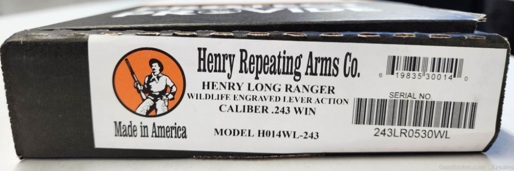 Henry H014WL-243 Long Ranger Wildlife Engraved 243 Win Lever Action New-img-4
