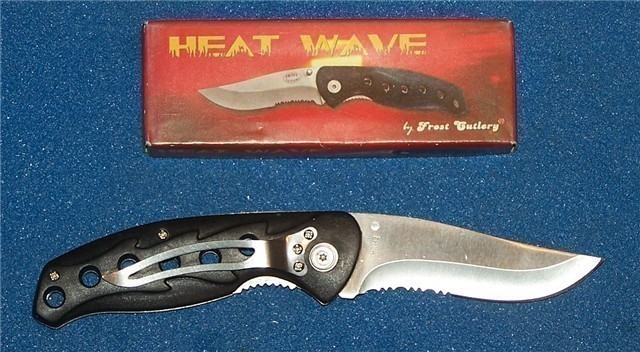 Frost Cutlery Heat Wave 4 1/2" linerlock knife w/-img-1