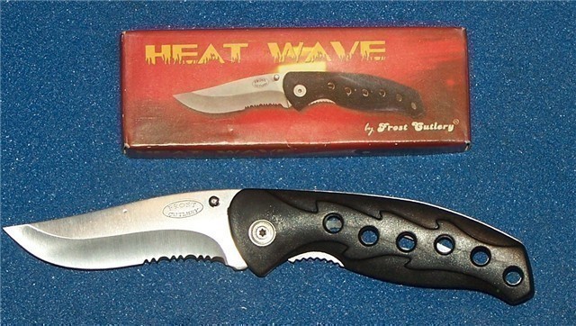 Frost Cutlery Heat Wave 4 1/2" linerlock knife w/-img-0