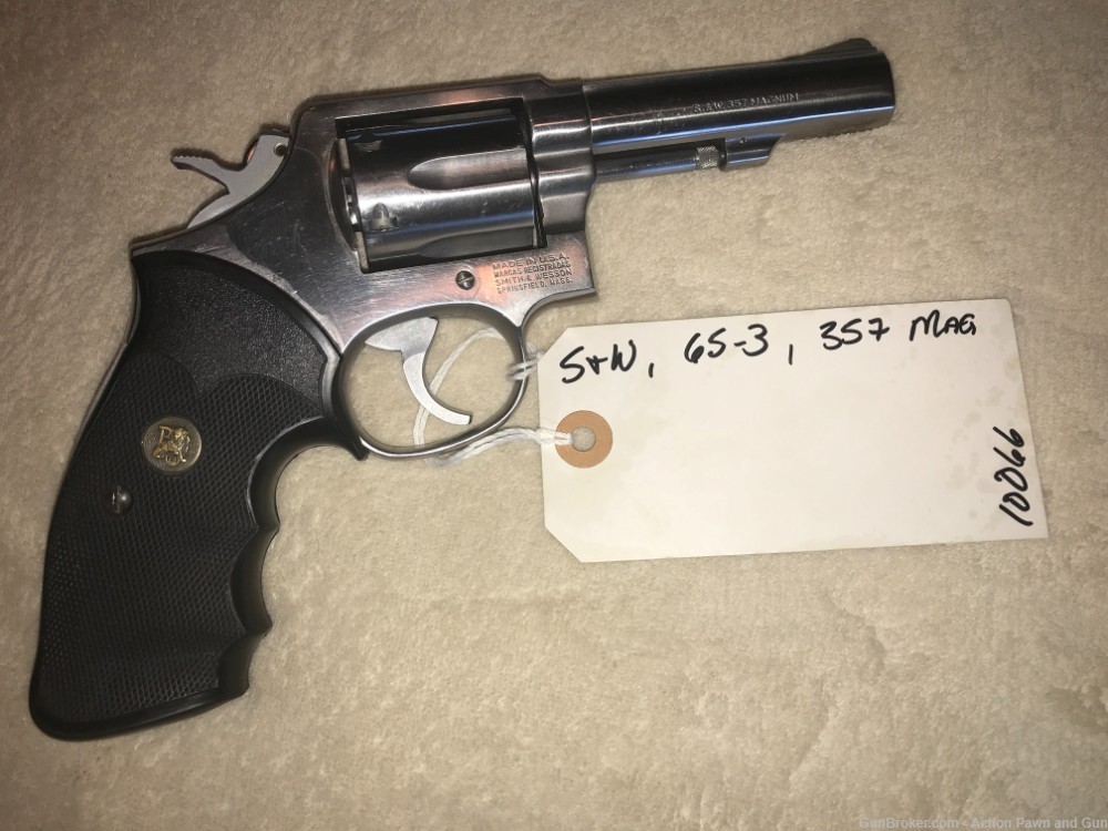Smith & Wesson, Model 65-3, .357MAG, 4", Stainless-img-3